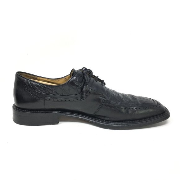 Mezlan Oxfords Shoes Size 9.5 Black Crocodile main image 5